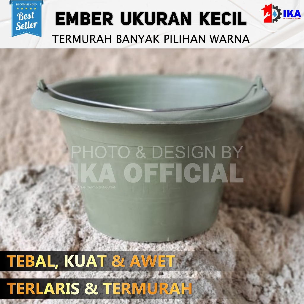 Ember cor hijau kecil / ember cor kecil / ember murah / anti pecah TERMURAH / Ember Cor Bangunan Sem