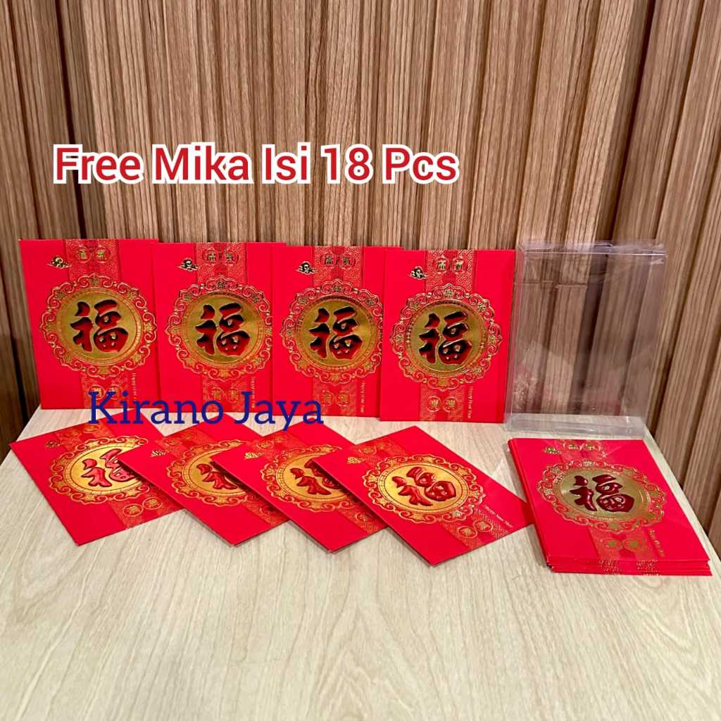 

Angpao Imlek isi 18 lembar box Mika - Ampao Imlek Shio Ular 2024 - Angpao Merah Imlek