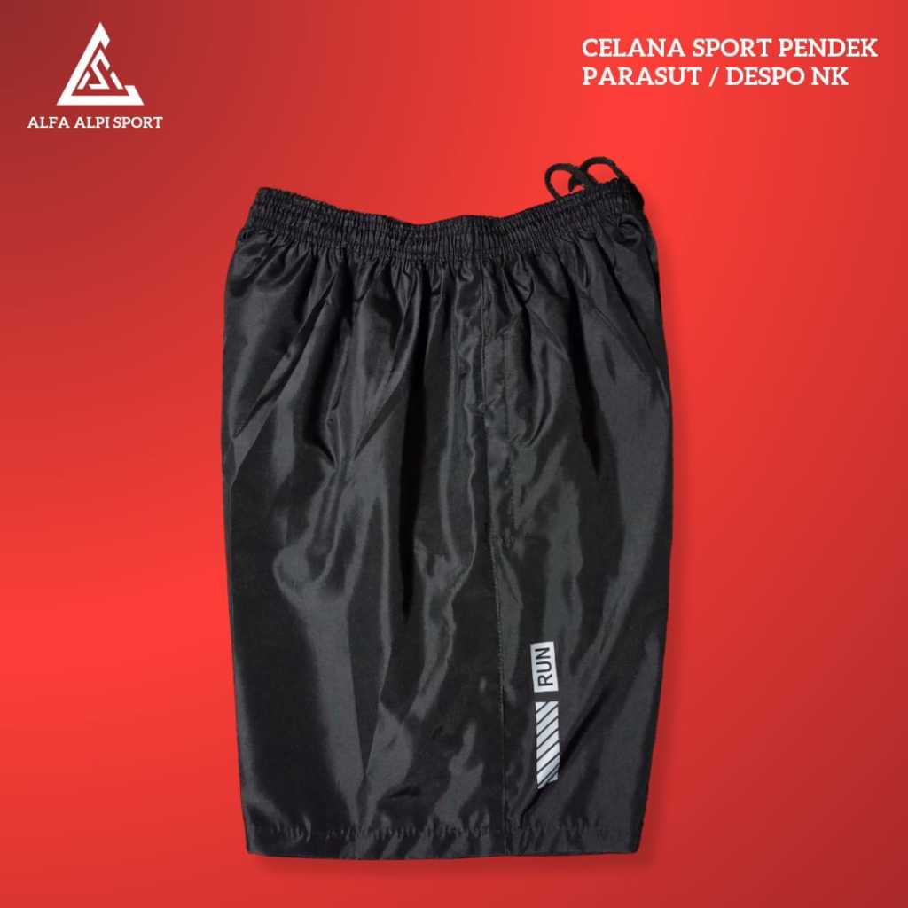 Celana Gym / Celana Pendek Olahraga Despo Parasut Waterproof Logo NK, UA / Celana Parasut Olahraga /