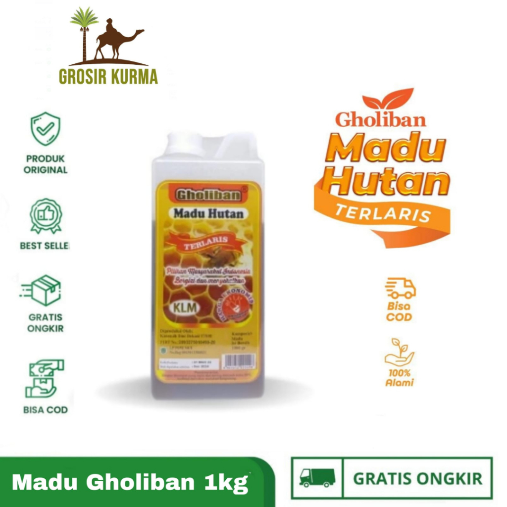 

GHOLIBAN MADU HUTAN KALIMANTAN 1KG 100% ASLI / HONEY GOLIBAN SUPER KALIMANTAN