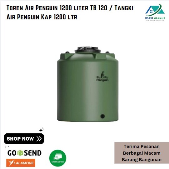 Toren Air Penguin 1200 liter TB 120 / Tangki Air Penguin Kap 1200 ltr