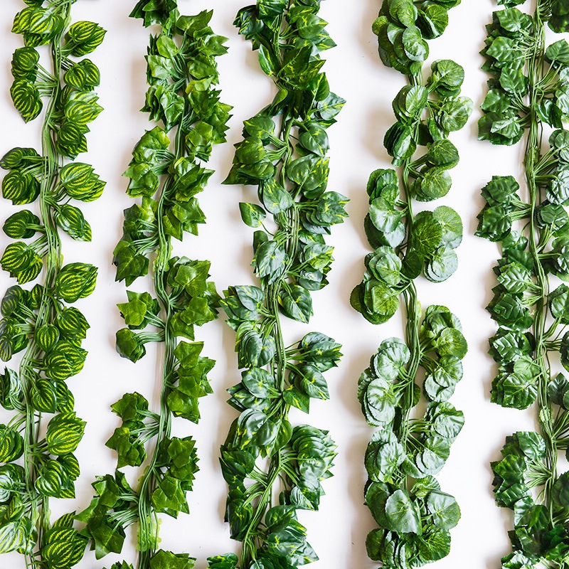 BmRh 12PCS DAUN ANGGUR KECIL HIAS / DAUN ARTIFICIAL / DAUN RAMBAT PLASTIK GANTUNG / DAUN ANGGUR