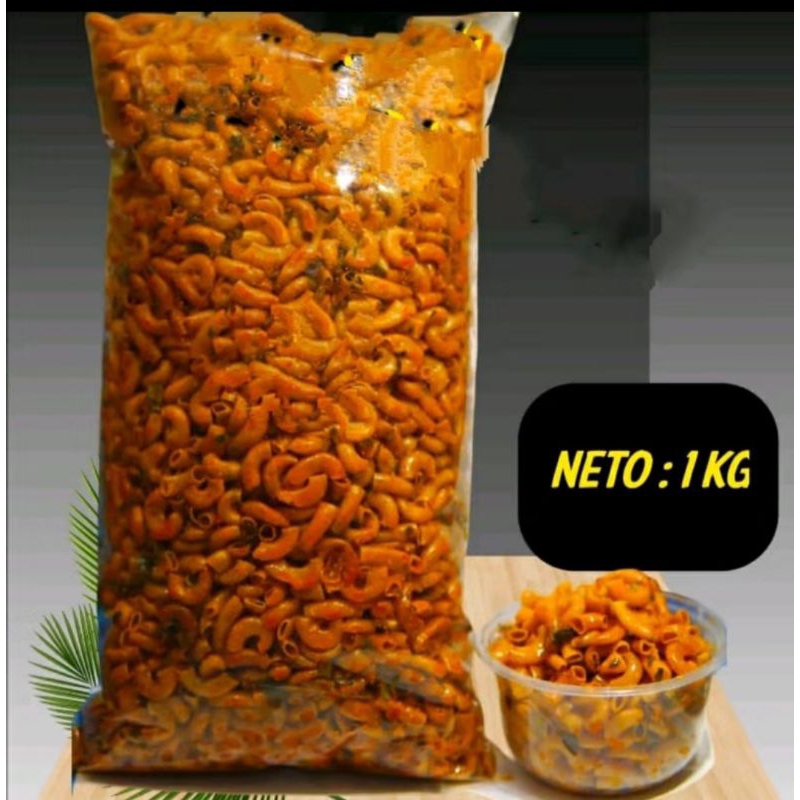 

Makaroni Bantat Pedas Manis Daun Jeruk 1kg/500gram/250 gram Cemilan Pedas Makanan Pedas