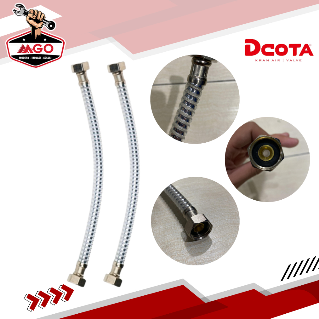 Dcota Selang Fleksibel / Selang Flexible / Flexible Hose / Selang Wastafel / Selang Air Panas