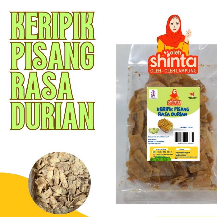 

KERIPIK PISANG RASA DURIAN 200 gram