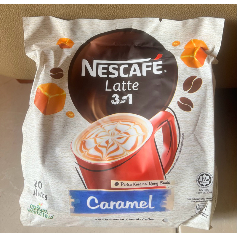 

nescafe latte caramel 3in1