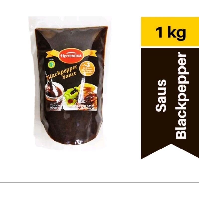 

Hermanns Blackpepper Sauce pouch 1 kg