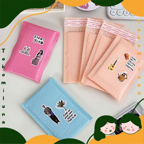 

Bubble bag polos warna cantik kantong bubble kantong packing aksesoris HB1797