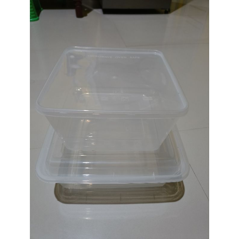 [ECER] THINWALL DM SQUERE / DM SQUERE / 3600 ML SQ / FOOD CONTAINER / DM 3000 SQ / Wadah Plastik