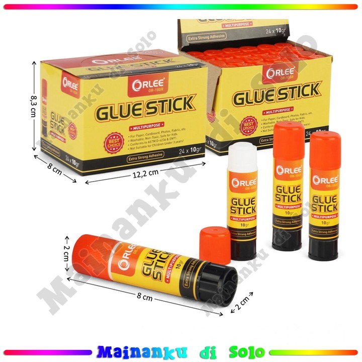 

[Mainanku] Lem Kertas Stik 10 gr Orlee Glue Stick