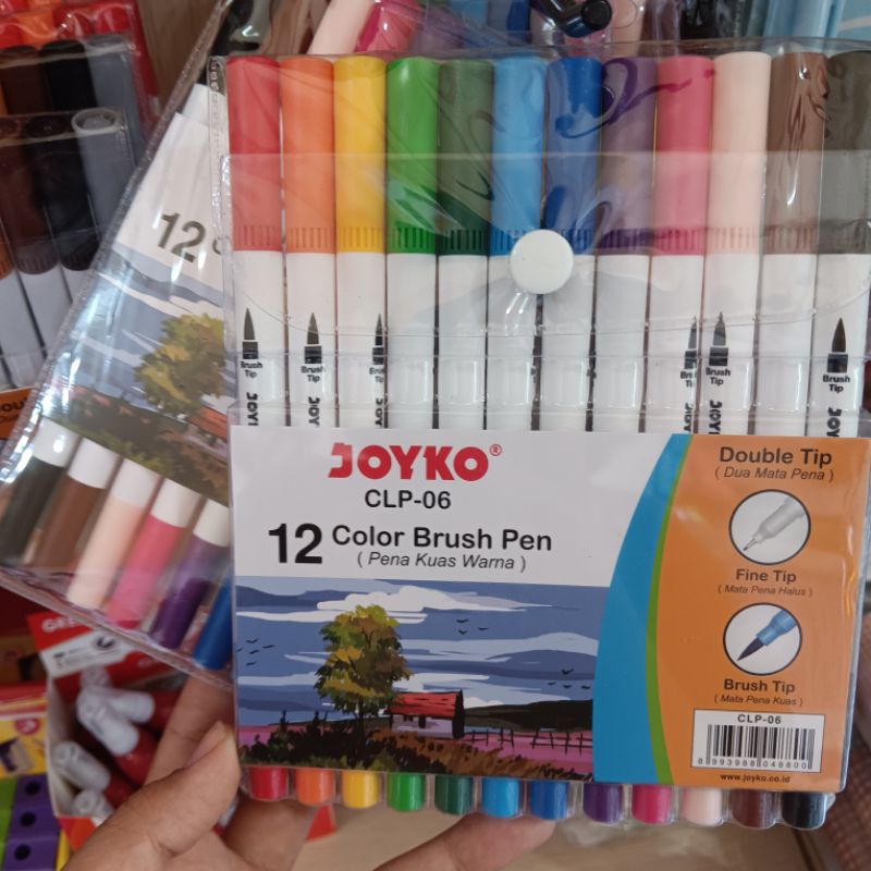 

COLOUR BRUSH PEN 12 WARNA JOYKO MURAH