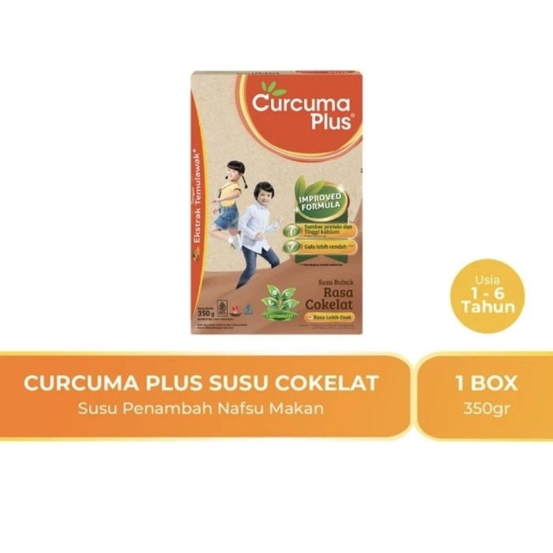 

Curcuma Plus Susu bubuk anak 350gr Rasa Coklat