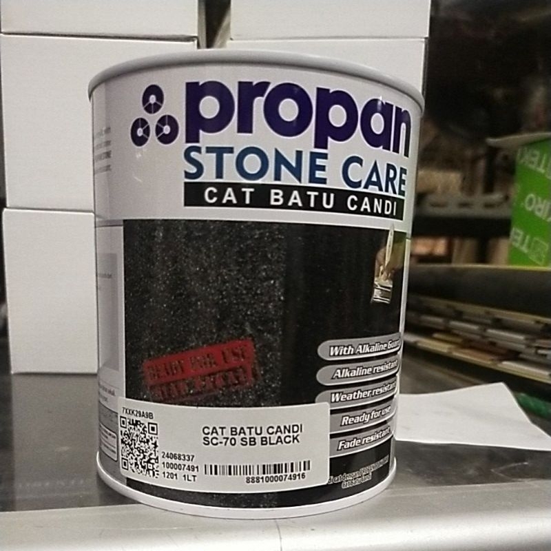 CAT Khusus Batu Alam warna Black 1.kg