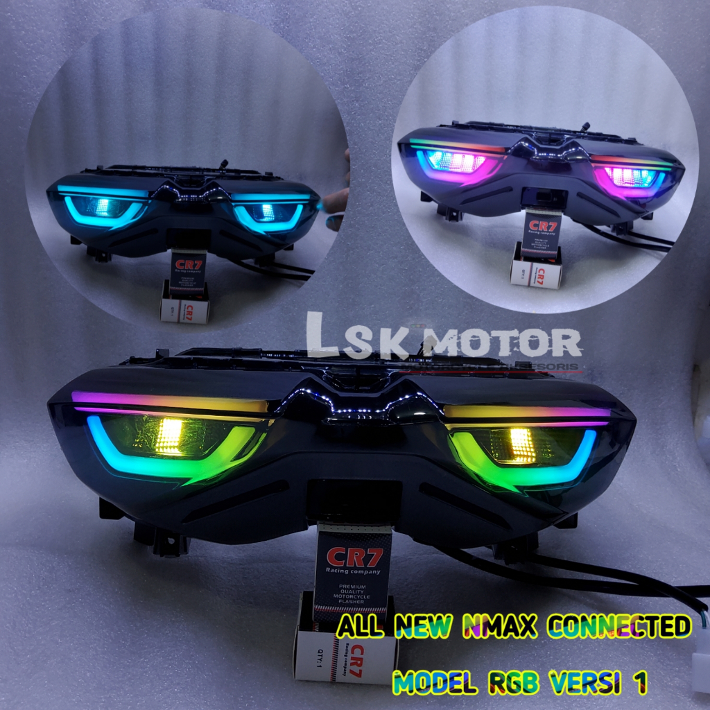 Lampu Stop Nmax New RGB Model Xmax Stoplamp Nmax New Lampu Belakang Nmax New