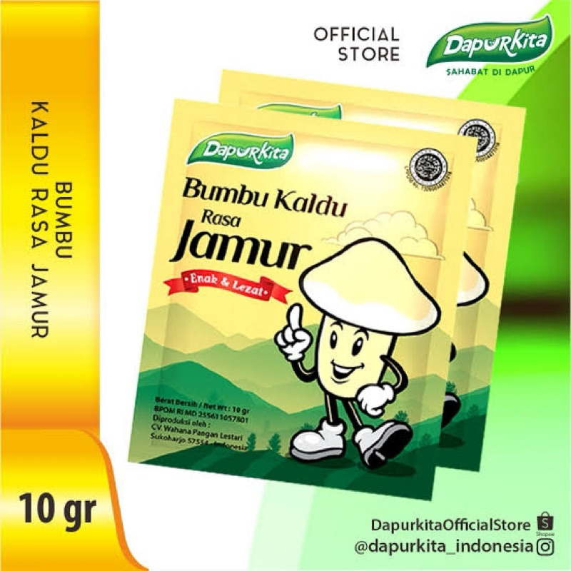 

Kaldu Jamur Renteng Dapur kita / totole 12sachet 10gr/sachet