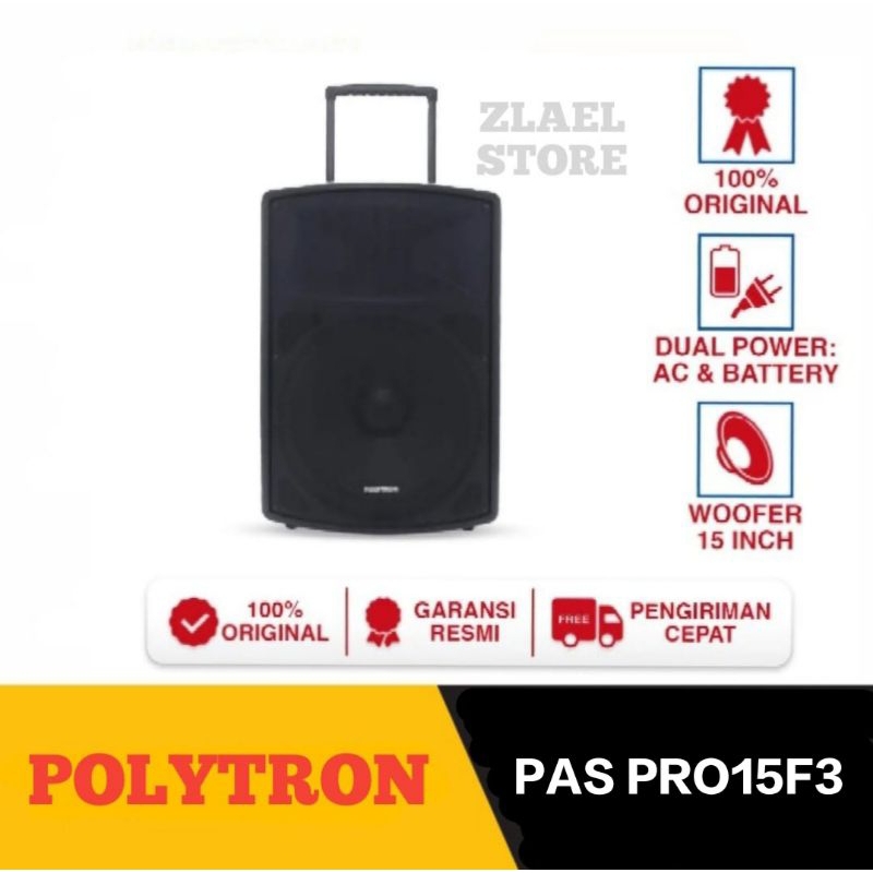 SPEAKER TROLEY POLYTRON PAS PRO15F3 Bluetooth Speaker polytron pas pro15 Garansi resmi