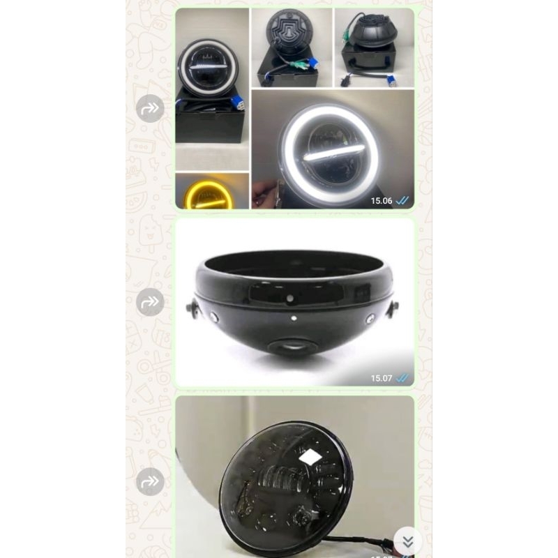 headlamp vixion  custom  pnp vixion