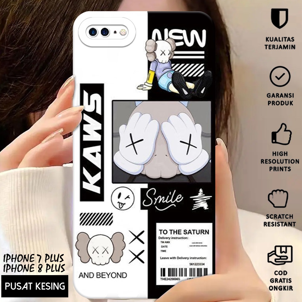 CASE IPHONE 8 PLUS - Casing Hp Iphone 8 Plus Motif BRANDED - Case Hp - Casing Iphone 8 Plus - Softca