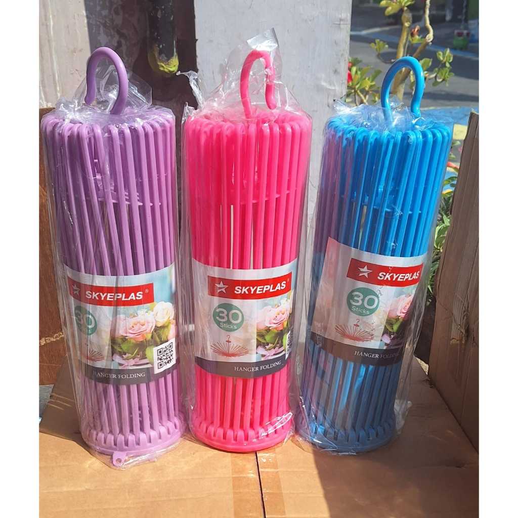 JEMURAN BAYI / FOLDING HANGER MEREK SKYEPLAS UKURAN 30 STIK
