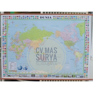 

Peta Bingkai Dunia Ukuran Sedang Edisi Terbaru 2023