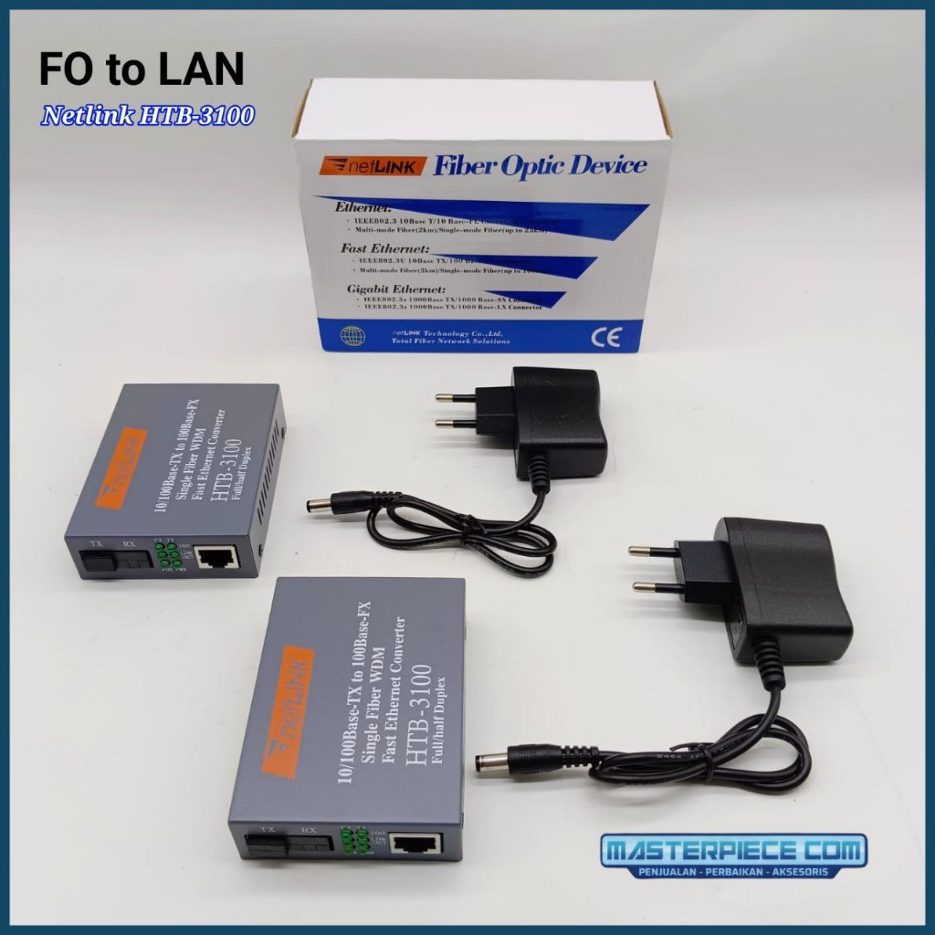 HTB-3100 Sepasang A+B 1 Set Netlink HTB3100 Fiber Optic Optical HTB 3100 Media Converter 1 Pair 10/1
