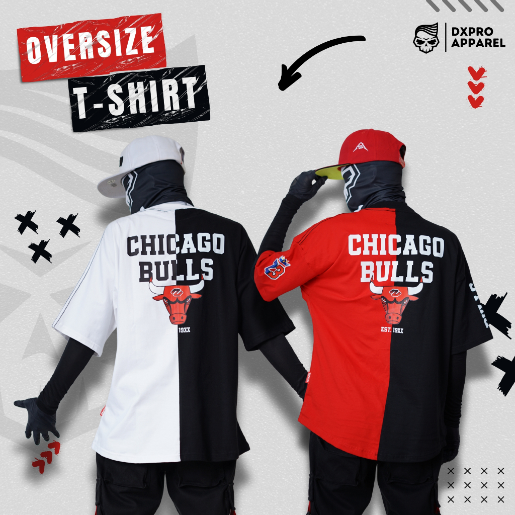 Kaos  ZEPHYRS BULLS TWO COLOUR  Oversize HEAVY COTTON 20S