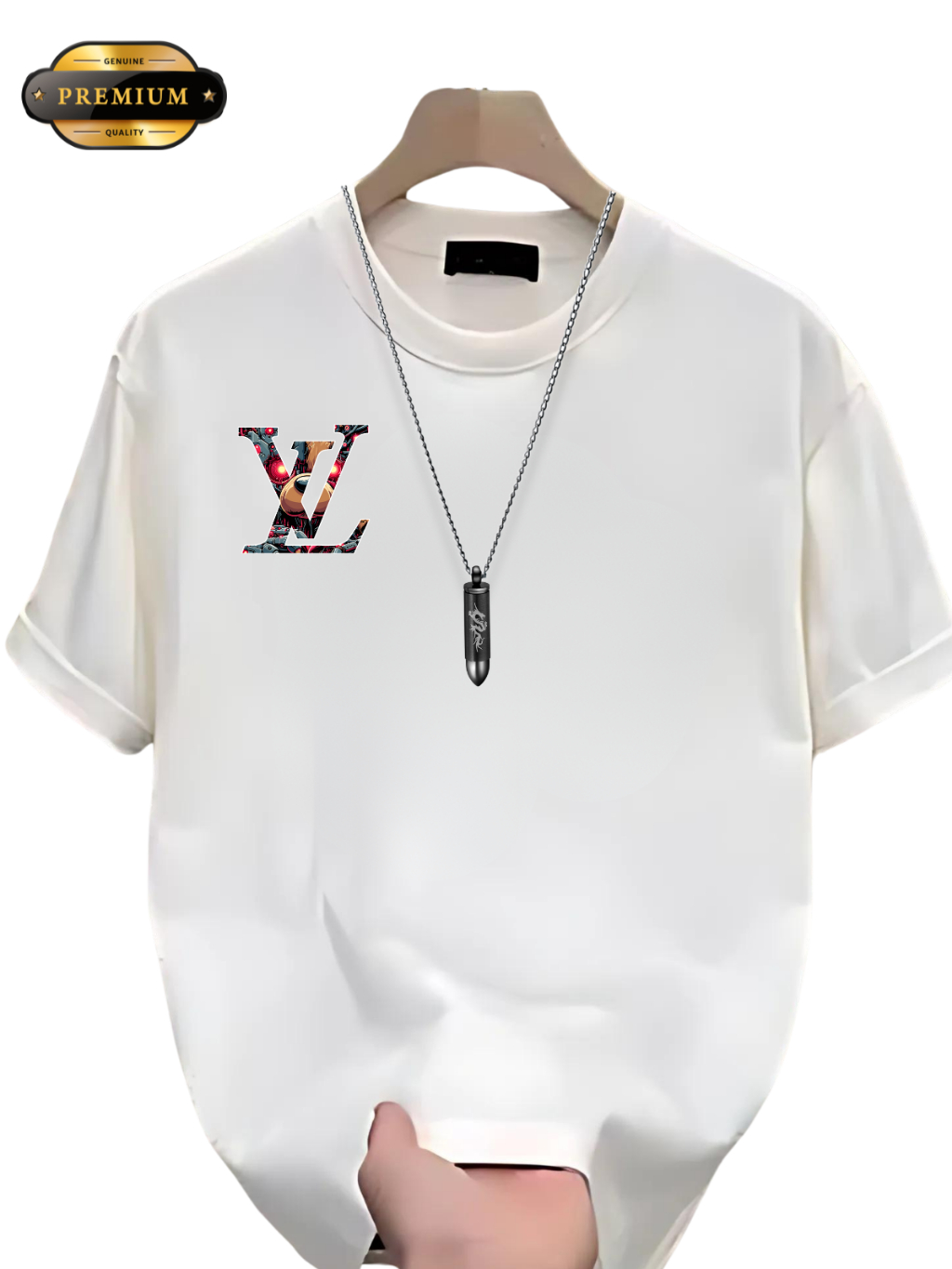 RJ6 kaos distro keren baju pria katun kekinian warna putih