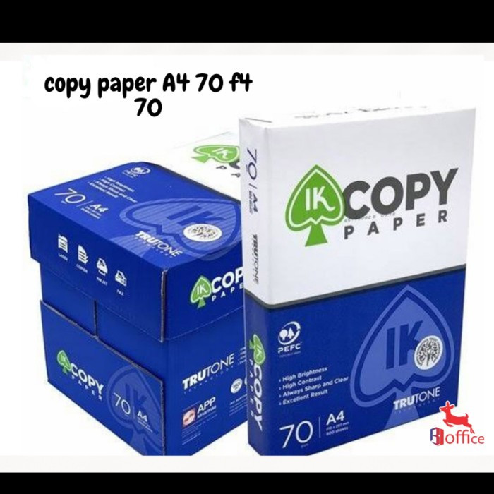 

HJK KERTAS HVS A4 70 GRAM IK PAPER/IK COPY PAPER MURAH/ 1 Rim