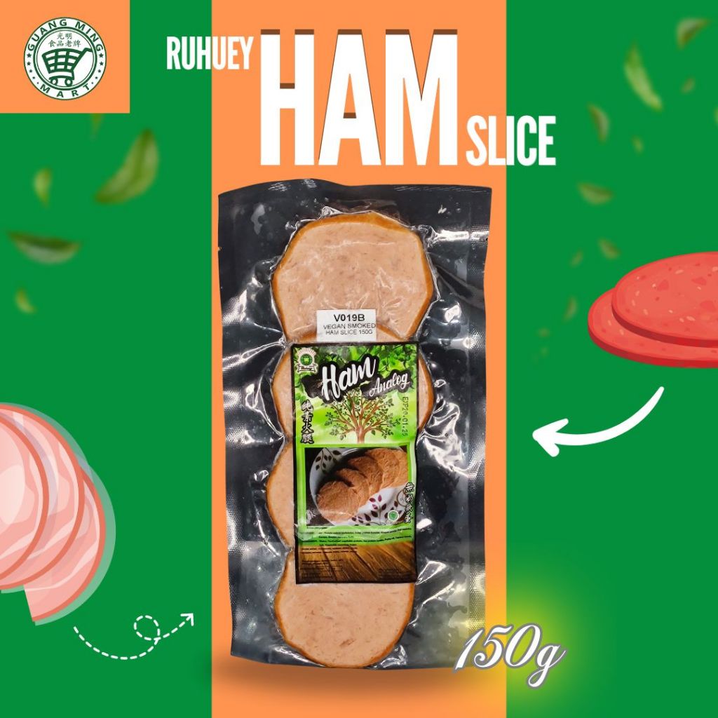 

VEGAN SMOKED HAM SLICE RUHUEY 150G
