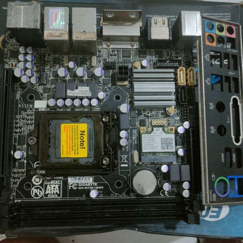 motherboard Gigabyte GA-H77N-WIFI tidak normal