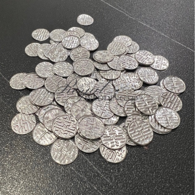 yuanci / yenci /yanci silver wedding sangjit isi 100pcs Tebal D:1cm