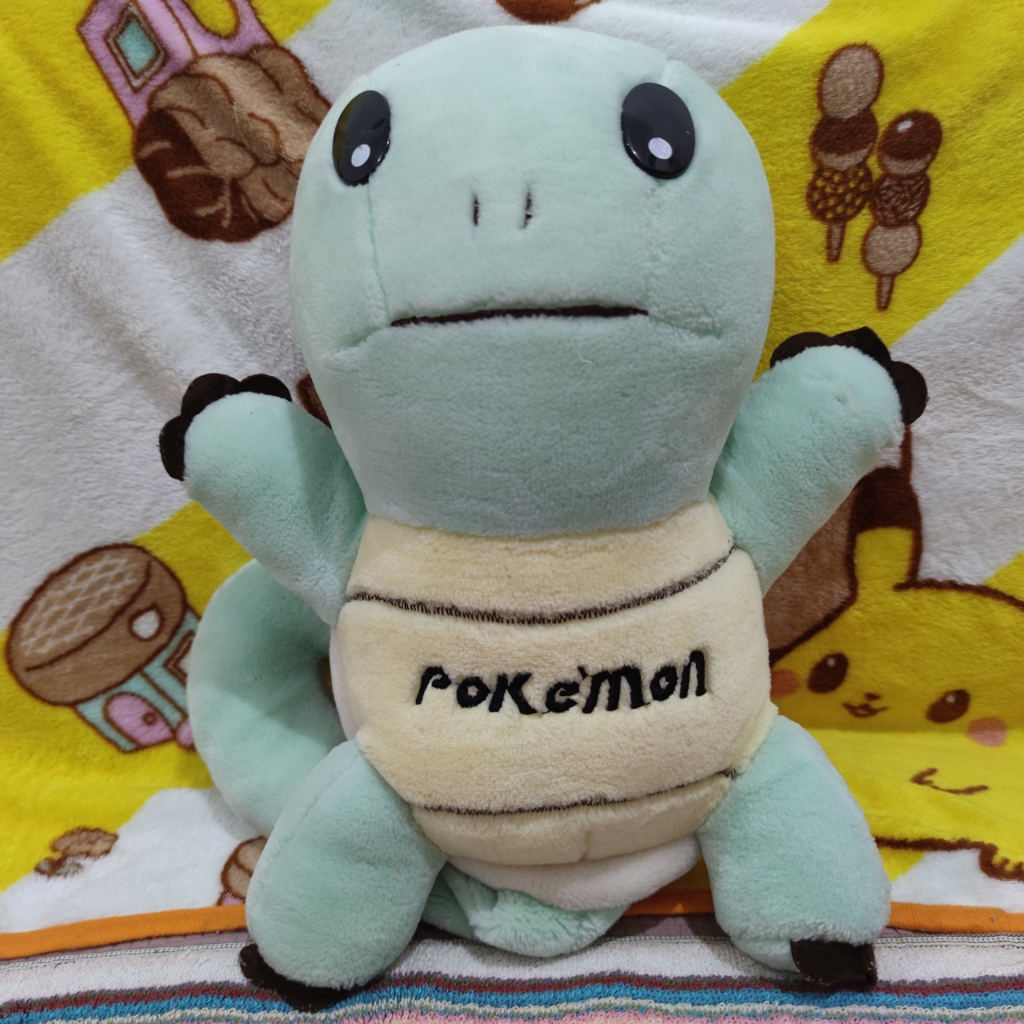 Boneka pokemon Squirtle clasic mata keras, Minus Brand Pudar