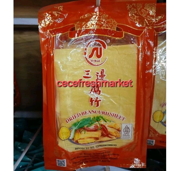 

Jual kembang tahu lebar kering SU Brand pack 100 gr