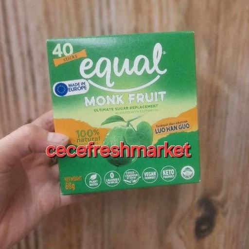

Jual Equal monk fruit sweetener pemanis alami pack 60 gr