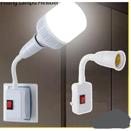 Fiting Lampu Flexible Fitting Lampu Colok Lampu tidur Lampu Belajar E-27