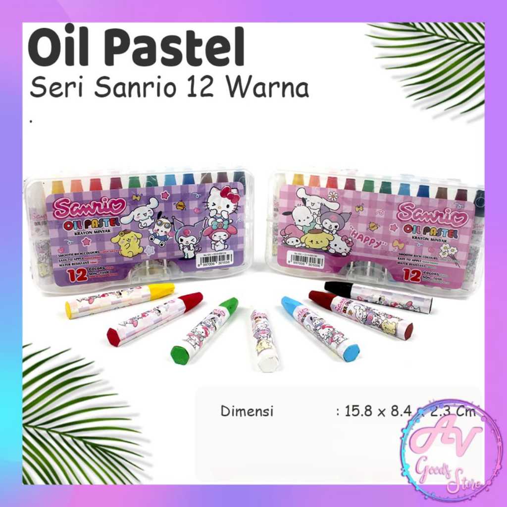

Crayon 12 Warna KARAKTER KOREA JAPAN / Oil Pastel Karakter Fancy / Krayon