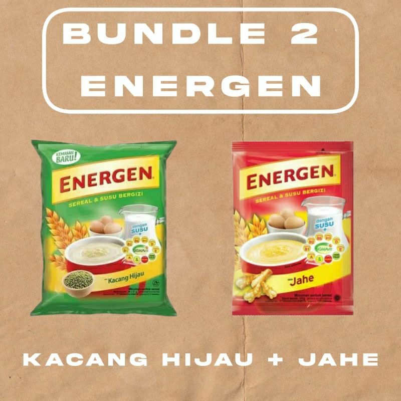 

SPESIAL DUOs Energen (Kacang Hijau + Jahe)