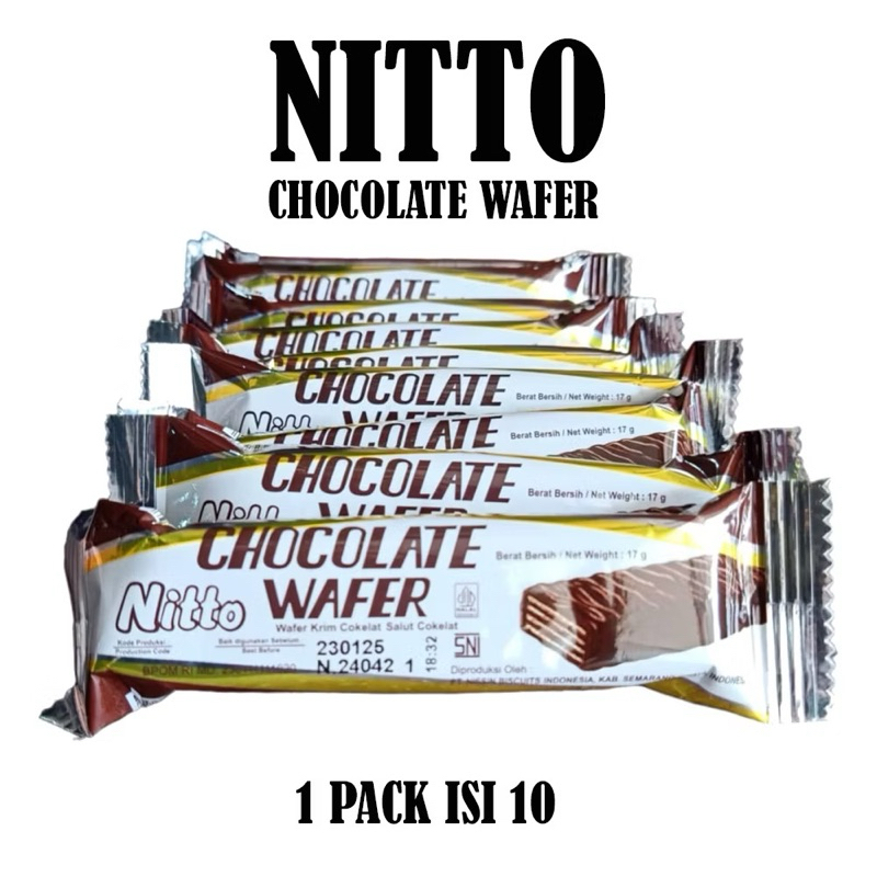 

NITTO CHOCOLATE WAFER | WAFER COKLAT NITTO | WAFER COKLAT | NISSIN NITTO WAFER COKLAT