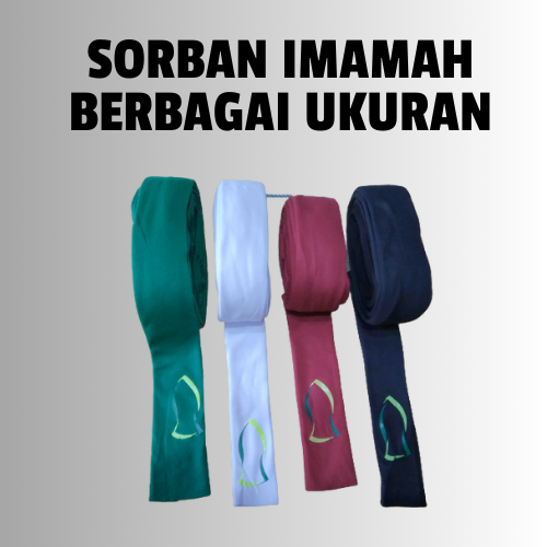 Sorban Imamah Permanen LOGO /  Sorban Imamah Permanen LOGO Murah