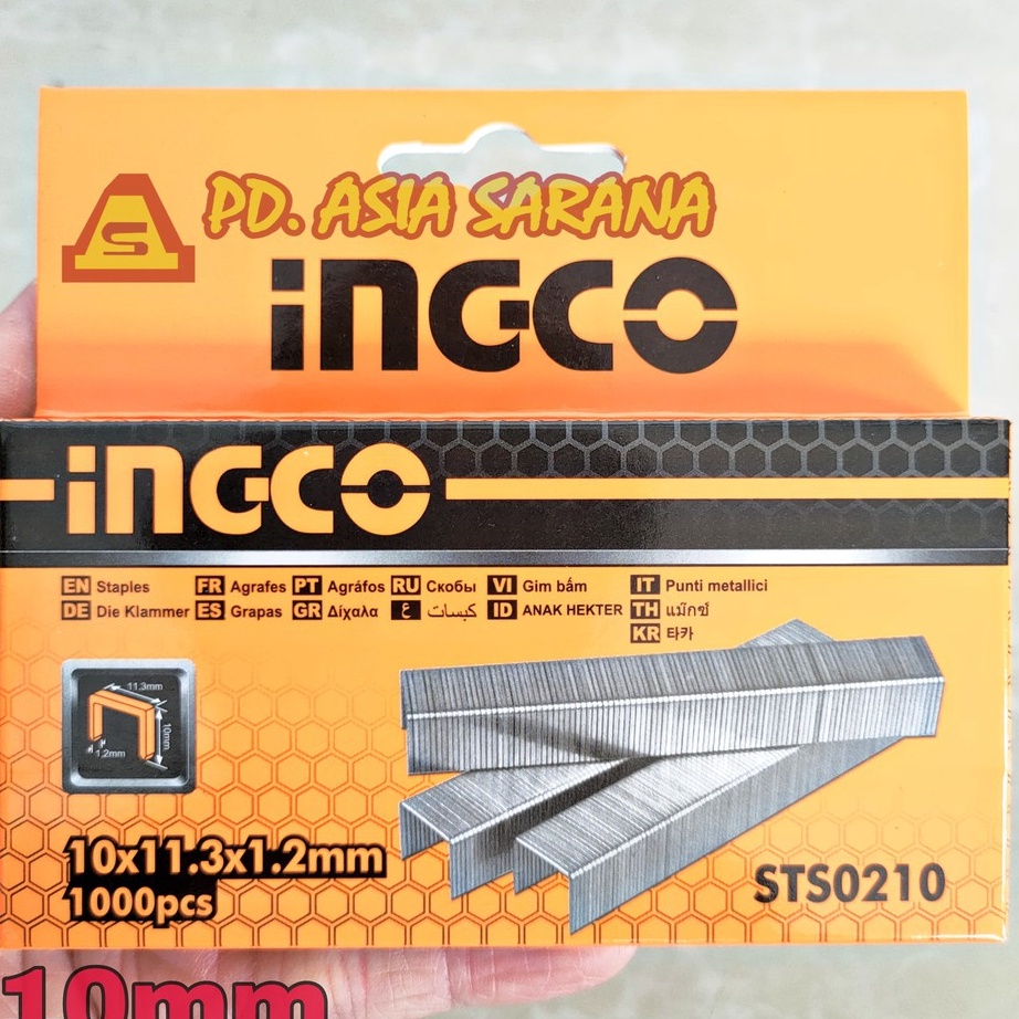 

SERBA MURAH 1mm Refill Staples Tembak INGCO STS21 Isi Steples Stapler 1 mm