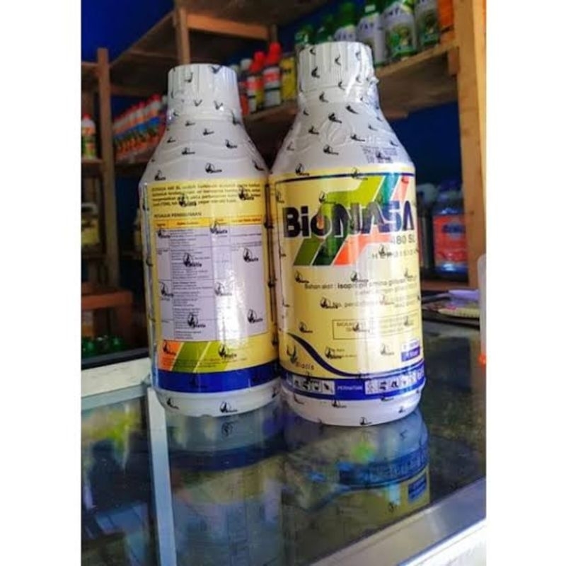 Bionasa 1 Liter 480SL Herbisida IPA Glifosat 480 g/l Pembasmi Rumput Dan Alang alang Sampai Akar Bio