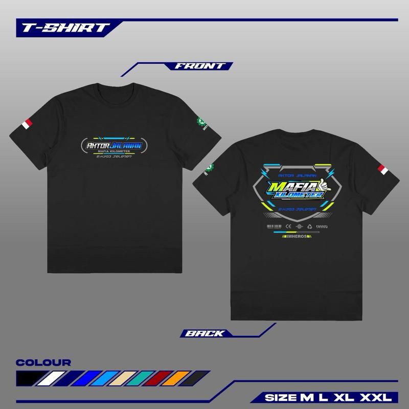 KAOS AKTOR JALANAN X MAFIA KILOMETER BAJU DISTRO KATA KATA DRIVER ~FREE STICKER