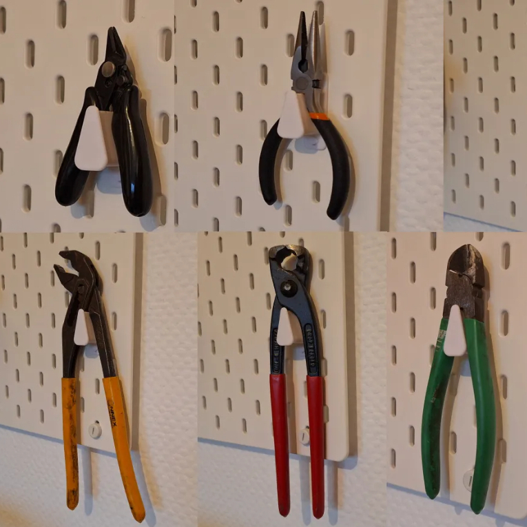 ikea skadis papan berlubang tool Holder / pengait perkakas
