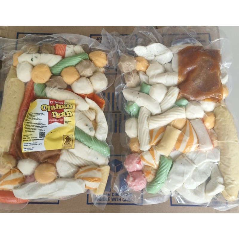 

Mix Seafood Olahan Steamboat lengkap dengan bumbu