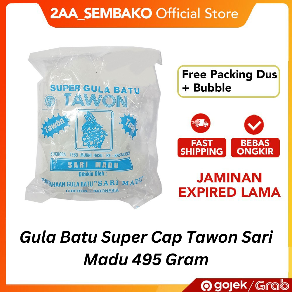 

Gula Batu Super Cap Tawon Sari Madu 495 Gram