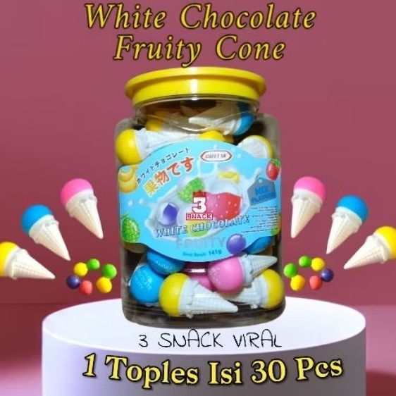 

1 TOPLES WHITE CHOCOLATE FRUITY CONE ISI 30