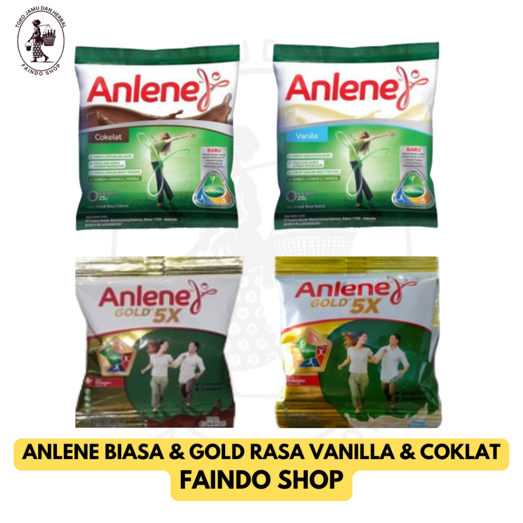 

Anlene Renceng Isi 10 Sachet Varian Biasa dan Gold Rasa Vanilla dan Coklat