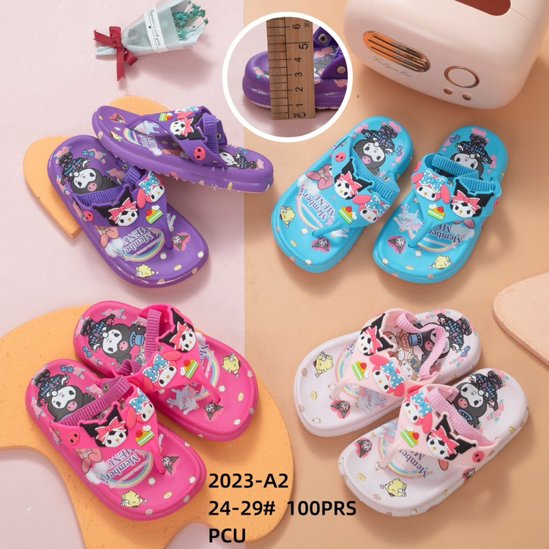 Sandal Jepit Kuromi Import Sandal Anak Perempuan Terbaru 2023 Kuromi Sandal Anak Cewek Nyaman