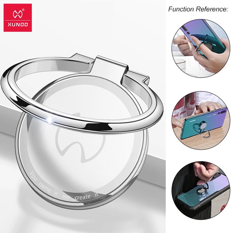 Terbaik XUNDD Ring Holder HP Stand 36 Derajat Universal  Metal Ring Cicin Handphone Stand Finger  Ti