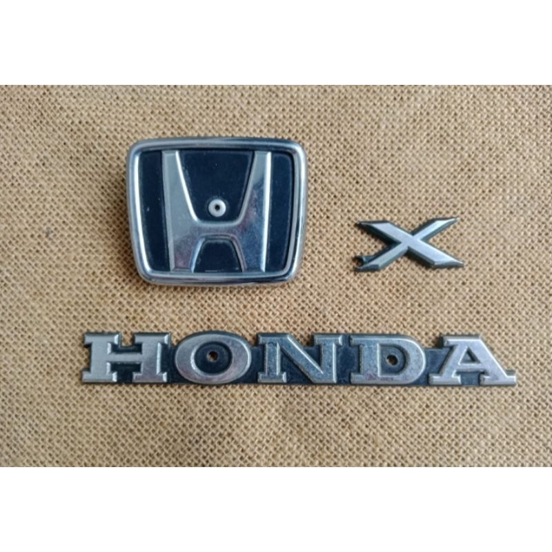 emblem bagasi honda civic lx kondisi 2nd copotan sepaket
